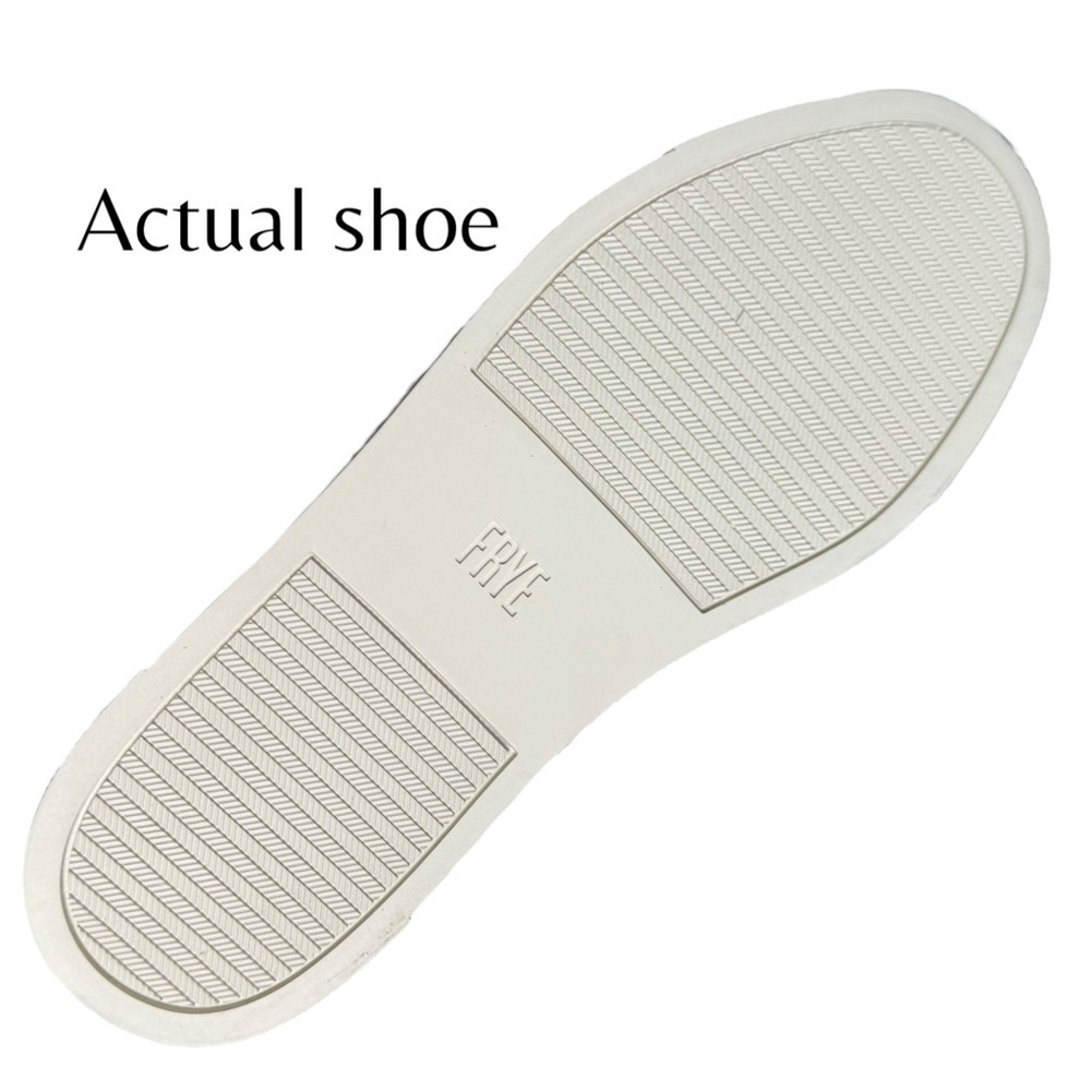 FRYE Ivy Metallic Leather Slip-On Sneakers 7.5 Iridescent Silver Comfort Flats - Picture 13 of 13